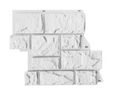 Фасадные панели CANADARIDGE фактура “Тесаный камень” 525 x 645 мм белый