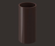 Труба водосточная для кровли 3 м Docke – серия Lux цвет Шоколад/Графит